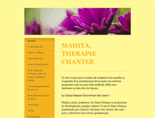 Tablet Screenshot of mahita-therapie-chantee.com